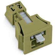 WAGO - Geräteanschluss für steckbare Gebäudeinstallation Snap-In-Stecker 890-772 2-polig,Kod. B,hgn − 50 Stück