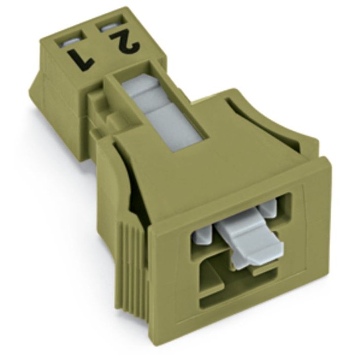 WAGO - Geräteanschluss für steckbare Gebäudeinstallation Snap-In-Stecker 890-772 2-polig,Kod. B,hgn − 50 Stück