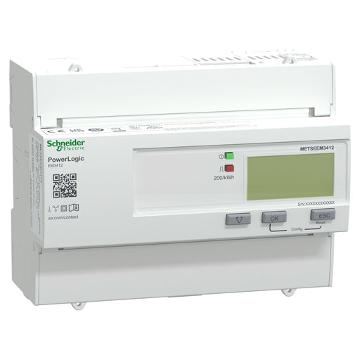 Schneider Electric - Elektrizitätszähler Energiezähler EM3412, 3 METSEEM3412 phasig, 125 A,Klass1