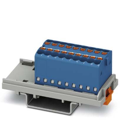 Phoenix Contact - Durchgangs-Reihenklemme Verteilerblock PTFIX 18X1,5-NS35 BU − 20 Stück