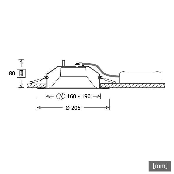 LTS Licht&Leuchten - Downlight/Strahler/Flutlicht LED-Downlight LFLEXS 201.840 weiß 840, weiß