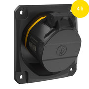 Walther Werke - CEE-Anbausteckdose (IEC 60309) CEE NEO Anbaudose schräg FW512504CC 16A 5P 4h IP54