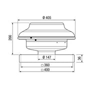 Maico - Ventilator für Dacheinbau Radial-Dachventilator EHD 15 DN 150