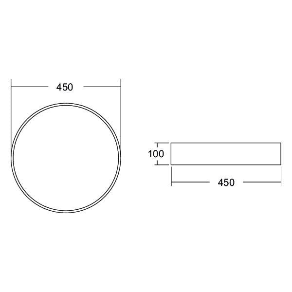Brumberg Leuchten - Decken-/Wandleuchte LED-Anbau-Flächenleuchte 13685174 direkt 4000K