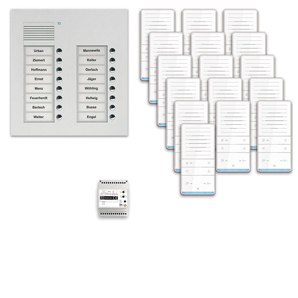 TCS Tür Control - Türsprech-Set audio:pack Unterputz PAUF162/001 für 16 Wohneinheiten