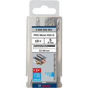 Bosch - Bohrer PRO Metal HSS-G 2608595062 Spiralbohrer 5 x 52