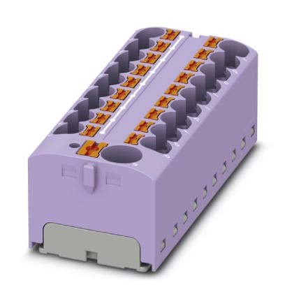Phoenix Contact - Durchgangs-Reihenklemme Verteilerblock PTFIX 10/18X4 VT − 8 Stück