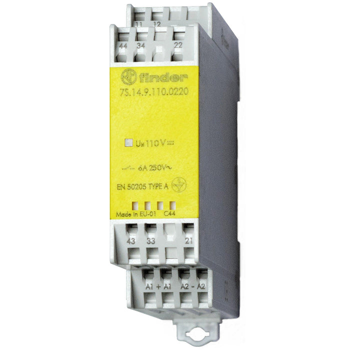 Finder - Schaltrelais Relaismodul 7S.14.9.012.4220 2S, 2Ö, 6A  − 5 Stück
