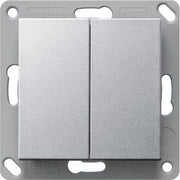 Gira - Bussystem-Tastwippe RF Wandsender 2f KNX 517826 F Alu
