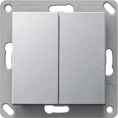Gira - Bussystem-Tastwippe RF Wandsender 2f KNX 517826 F Alu