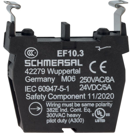 Schmersal - Hilfsschalterblock Tastelement EF10.3