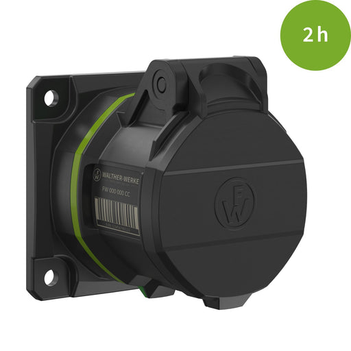 Walther Werke - CEE-Anbausteckdose (IEC 60309) CEE NEO Anbaudose FW410402CC gerade 16A 4P 2h − 10 Stück