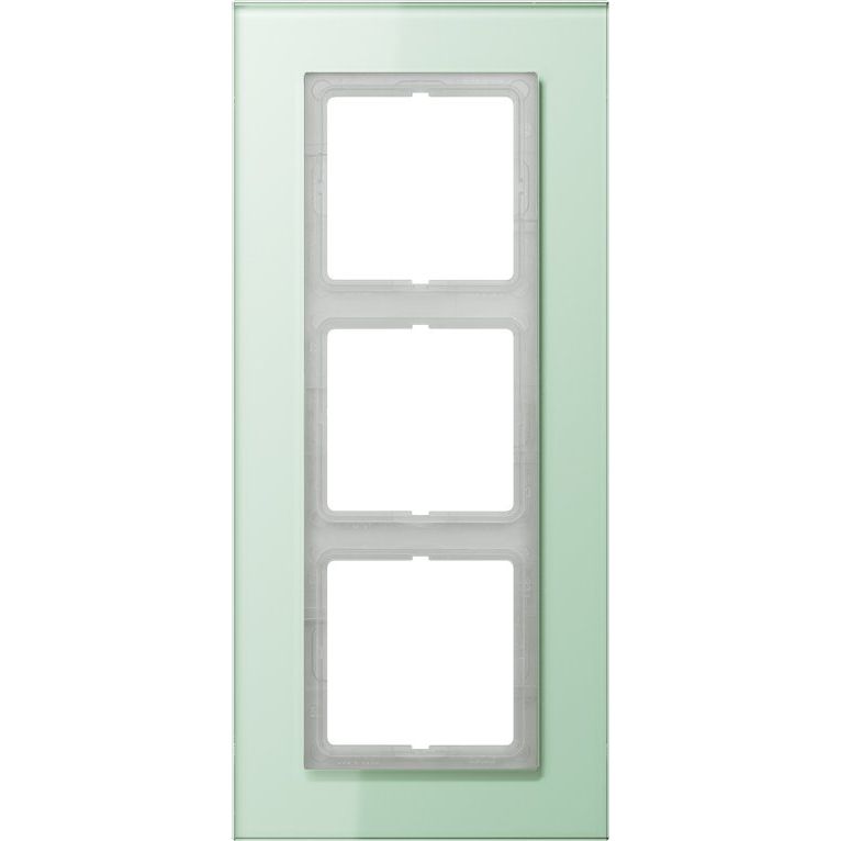 Jung - Abdeckrahmen Rahmen 3-fach mt ws LSP 983 GLAS waage/senkrecht