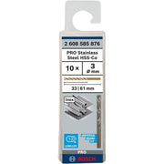 Bosch - Bohrer PRO Stainless Steel HSS-Co 2608585876 Spiralbohrer 3 x 33