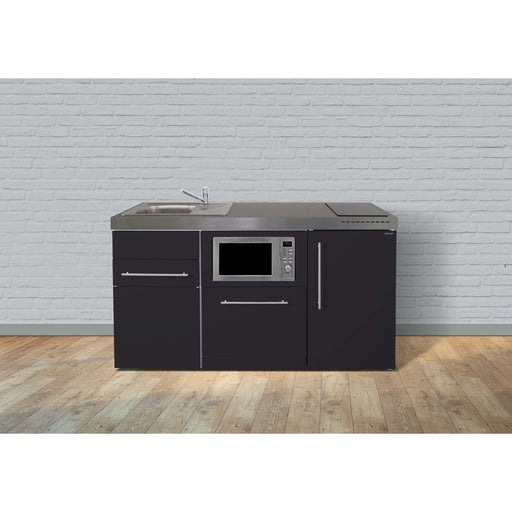 Stengel - Mini-Küche Miniküche Premiumline MPGSMSM160KSGSGKFlBr Schwarz matt