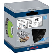 Bosch - Rotierende Drahtbürste PRO Stainless Steel heavy 2608620729 X-Lock Topfbürste 75