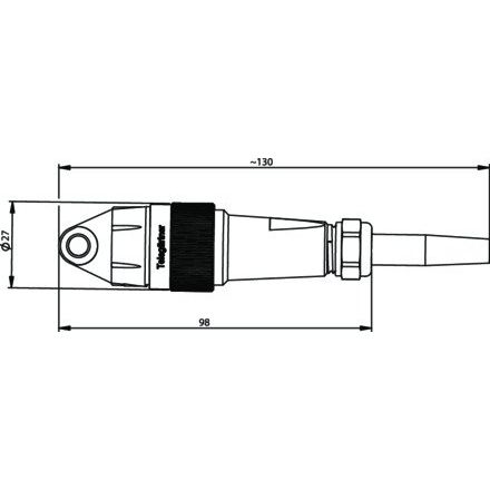 Telegärtner - LWL-Steckverbinder LWL-Stecker SM 100007283 2xSC, IP67
