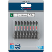 Bosch - Bit-Set PRO Pozidriv Impact Bit, 2608522331 PZ2, 55 mm, 8-tlg