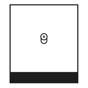 Jung - Abdeckung/Bedienelement für Installationsschalterprogramme Abdeckung 1-fach ME 12-0 KO C K 25 mit 1 Kipphebel KO
