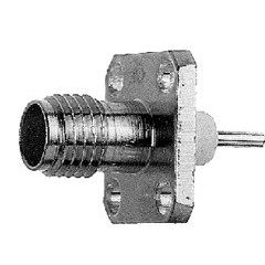 Telegärtner - Koax-Steckverbinder SMA-Einbaubuchse 100024704 mit Flansch − 5 Stück