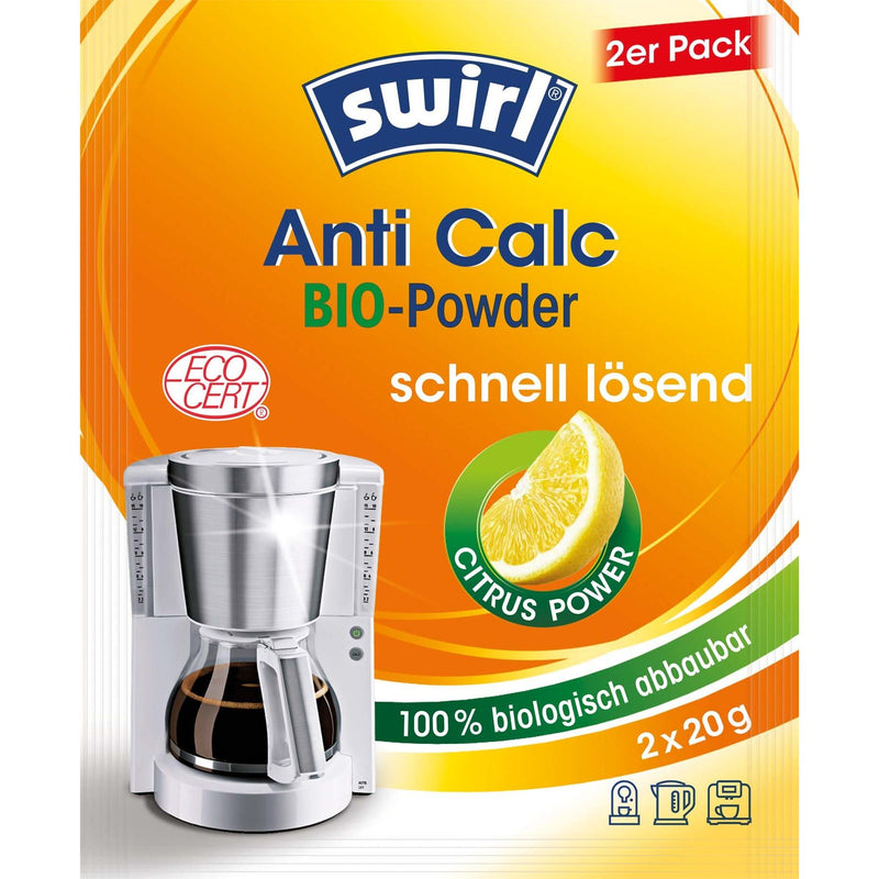 Swirl - Zubehör/Ersatzteile für Kleingeräte Bio-Entkalker Doppelbtl AntiCalcBioPulverVE2 2x20g