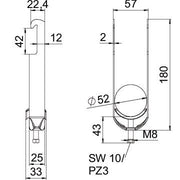 OBO Bettermann - Bügelschelle BS-W2-M-52 FT 2-fach − 25 Stück