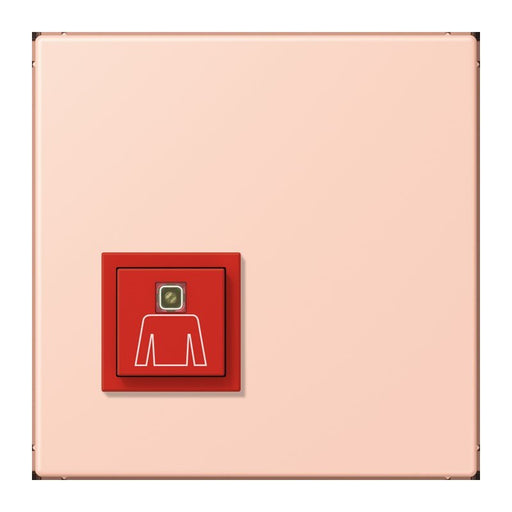 Jung - Behindertenelement für Installationsschalterprogramme Notrufsystem Ruftaster NRS LC 0834 RT 234 locre rouge clair