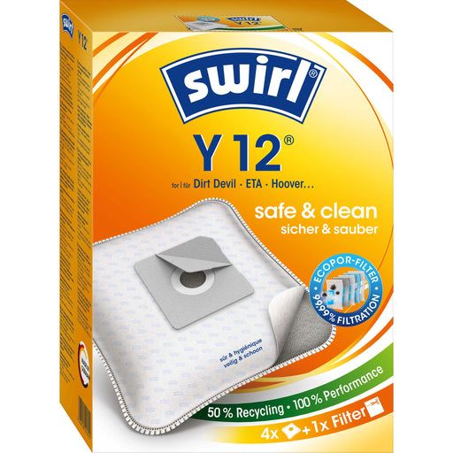 Swirl - Zubehör/Ersatzteile für Bodenpflege Staubbeutel Y 12 EcoPor VE4 für übrige Marken