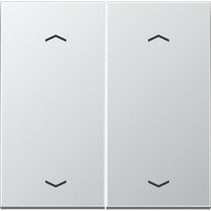 Jung - Abdeckung/Bedienelement für Installationsschalterprogramme Wippe Symbole alu AL 2995 MP für Taster