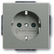 Busch-Jaeger - Steckdose SCHUKO Steckdosen-Einsatz 20 EUCBLI-803 graumetallic
