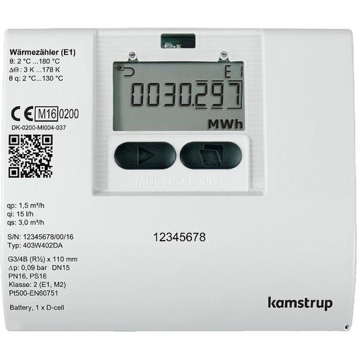 Lingg&Janke - Wärmezähler KNX-Wärmengenzähler KAM-MC403 #84707 Qp2,5DN20/130mm/G1