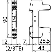 DEHN - Basiselement für Überspannungsableiter Basisteil BSP BAS 4 f. Blitzductor XT/SP