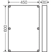 Hensel - Komponente für den Ausbau (Schaltschrank) Zwischenrahmen Mi ZR 6 für Mi .6