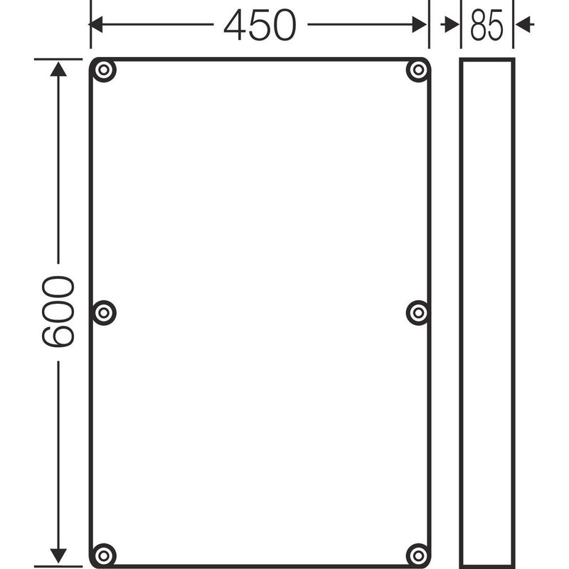 Hensel - Komponente für den Ausbau (Schaltschrank) Zwischenrahmen Mi ZR 6 für Mi .6
