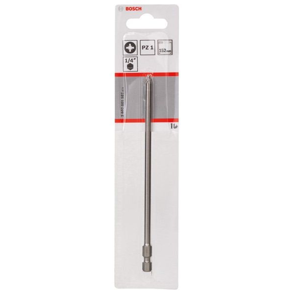Bosch - Bit Schrauberbit Extra-Hart PZ 2607001587 1, 152 mm, 1er-Pack
