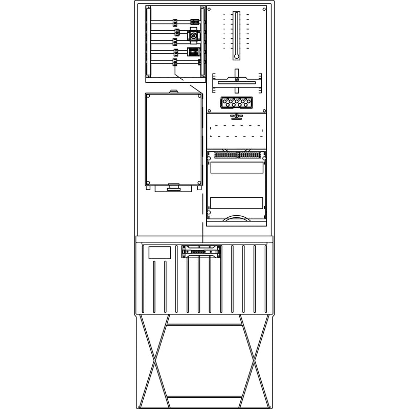 Elsta Mosdorfer - Zähler-Komplettschrank Zähleranschlusssäule ZS321.S1.24AV A320 S1 1Z 3.HZ 24TE