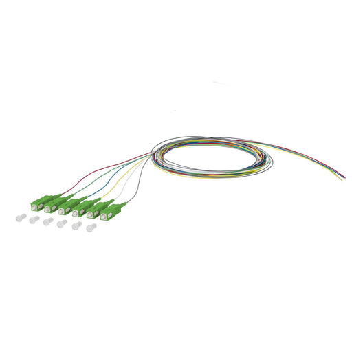 Metz Connect - LWL-Pigtail OpDAT Pigtail SC-APC 150Q1CA0020E6 OS2 6 Farben − 6 Stück