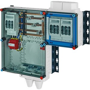 Hensel - Sicherungslasttrennschalter mit Gehäuse Mi-Hauptleitungsverteiler Mi HV 6152 S 2x3xNH00 125A 5-pol