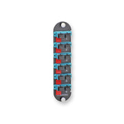 Corning - Moduleinsatz für Patchpanel LWL CCH Panel sw 12 Fiber CCHE-CP12-E7 6x SC-DX OM3 Aqua