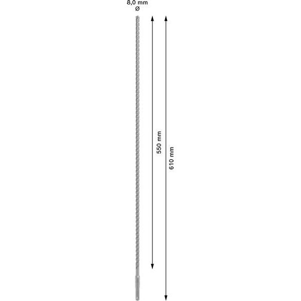 Bosch - Bohrer PRO SDS plus-5X 2608836616 Hammerbohrer 8 x 550