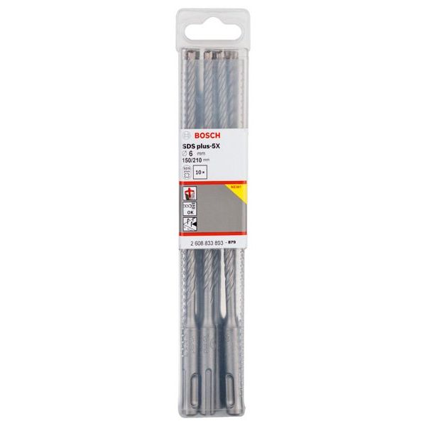 Bosch - Bohrer PRO SDS plus-5X 2608833893VE(10) Hammerbohrer 6 x 150
