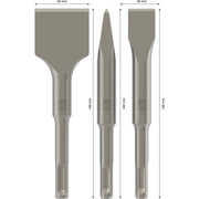 Bosch - Steinmeißel- und Durchtreiberset PRO SDS plus-4C 2608690180 Meißel-Set 20 40x140