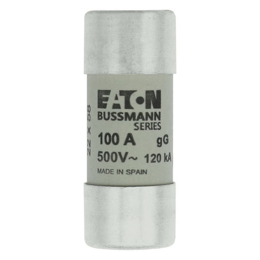 Eaton - Zylindrische Sicherung Sicherungseinsatz Nieders. CYLINDRICA#C22G100 100A AC 500V 120kA − 10 Stück