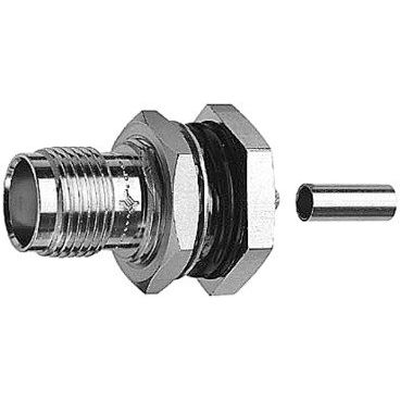 Telegärtner - Koax-Steckverbinder TNC-Einbaubuchse cr/cr 100023772 G7 (RG316/U) − 5 Stück