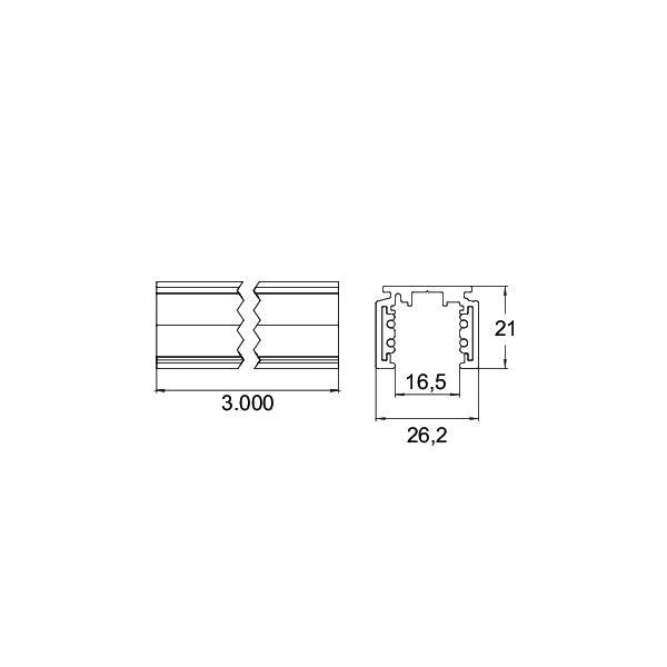 Brumberg Leuchten - Stromschiene 48 V-Stromschiene DALI 88487380