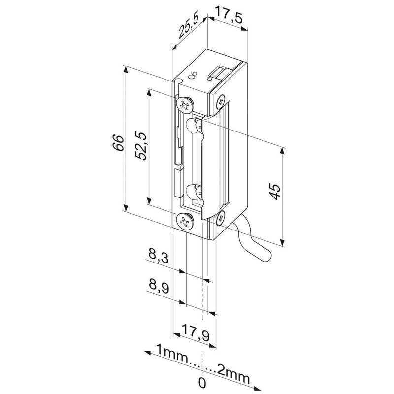 Assa Abloy effeff - Elektrischer Türöffner 118W--------A71 118WD FAFIX o.Stulp