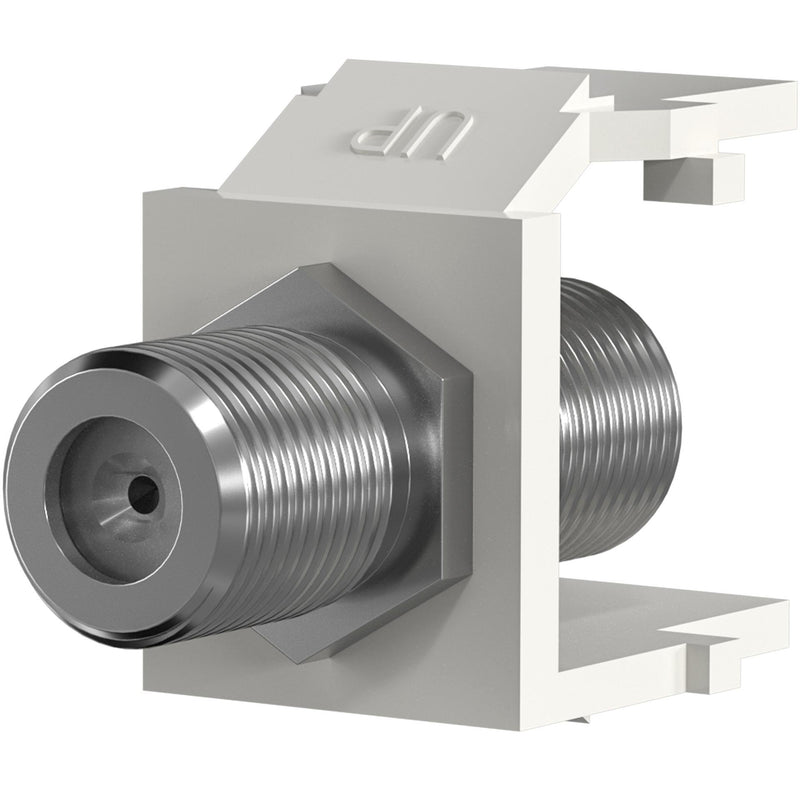 EFB-Elektronik - Zubehör/Ersatzteile für modulares Anschlusssystem Keystone Einbauadapter EB539 F-Verbinder, weiß