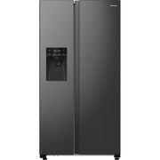 Hisense - Kühl-/Gefrierkombination Kühl/Gefrierkombi SbS RS5P535NTFE dark steel look