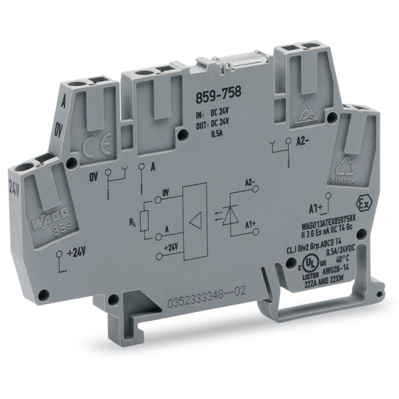 WAGO - Optokoppler 859-758 24/24VDC 0,5A − 10 Stück
