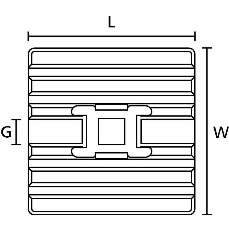 HellermannTyton - Befestigungssockel und -element für Kabelbinder Flexibler Klebesockel FMB4APT-A-PA66HS-WH weiß 28,0x28,0 − 100 Stück